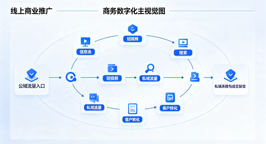 荷塘区线上商业推广怎么做？全域流量闭环搭建与低成本转化实战指南